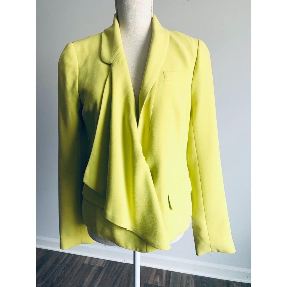 Trina Turk chartreuse blazer jacket size 8